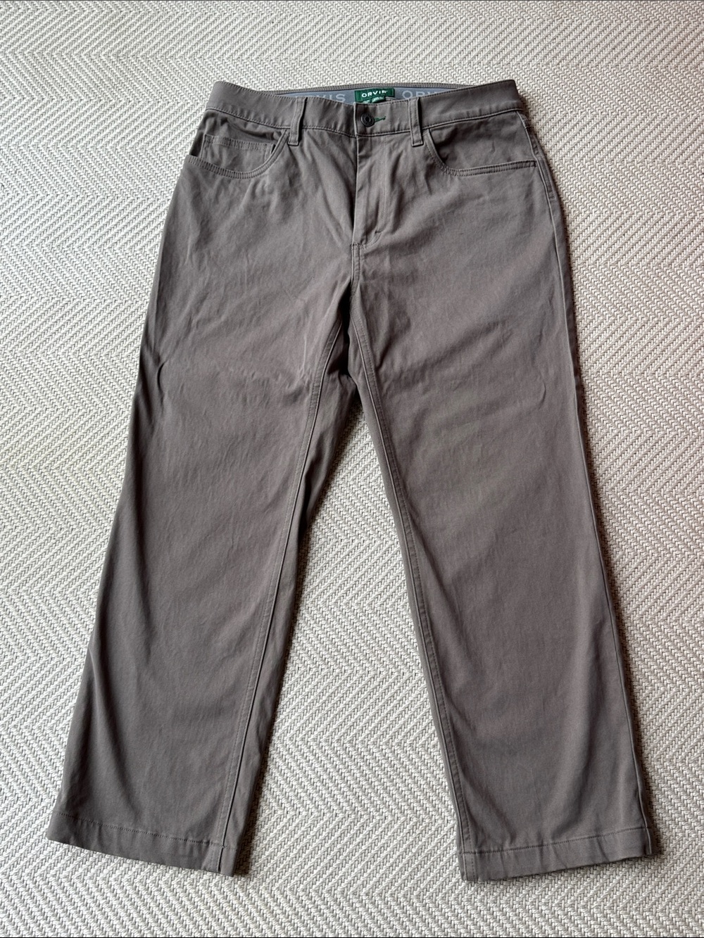 Orvis Men's Charcoal Relaxed Straight Jeans